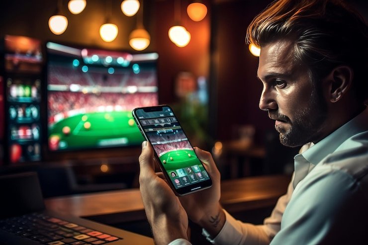 Pengguna melakukan login dengan aman melalui perangkat mobile pada platform digital