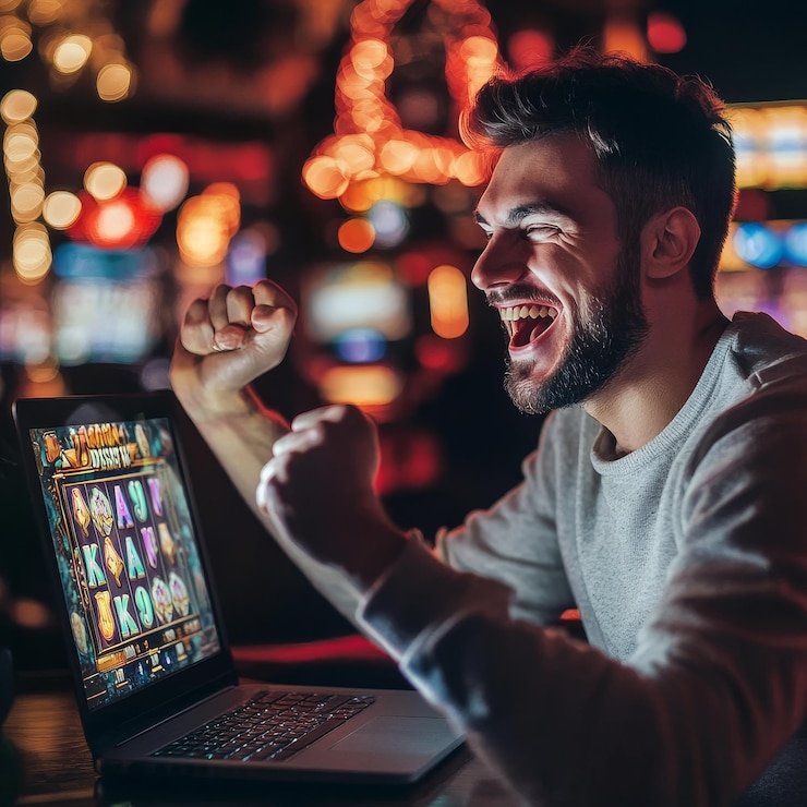 Pengguna menikmati hiburan online dengan tampilan modern dan nyaman